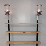 T-Post Brackets on Outdoor shelving 